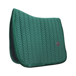 Tapis de selle Velvet Pearls dressage Kentucky Vert sapin