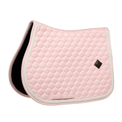 Tapis de selle Plaited Cord Jumping Kentucky Rose pâle