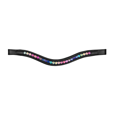 Decoratief hoofdstel Waldhausen houten paard Zwart