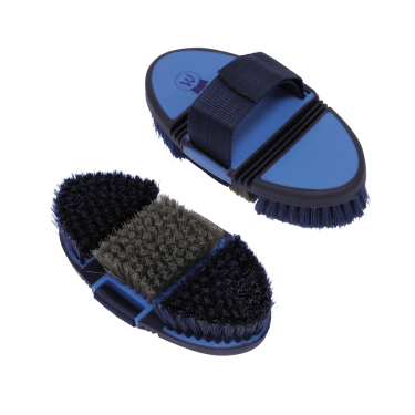 Brosse de pansage Waldhausen Basic Flexi Bleu azur / bleu