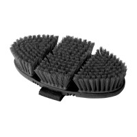 Brosse de pansage Flex Waldhausen soies synthétiques souples Noir / gris