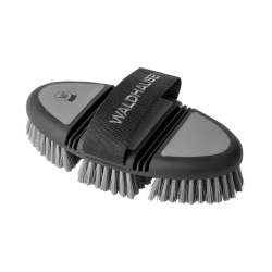 Brosse de pansage Flex Waldhausen soies synthétiques souples Noir / gris Brosse de pansage Flex Waldhausen soies synthétiques souples Noir / gris