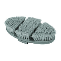 Brosse de pansage Flex Waldhausen soies synthétiques souples Noir / gris