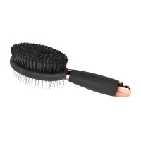 Brosse Waldhausen double crin bouchon poignée en gel Noir / or rosé