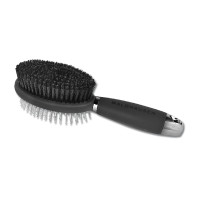 Brosse Waldhausen double crin bouchon poignée en gel Noir