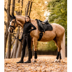 Zadelpad Waldhausen Modern Rosé Zwart / goud