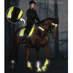 Tapis de selle Waldhausen Reflex Néon jaune Tapis de selle Waldhausen Reflex Néon jaune