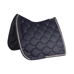 Tapis de selle Waldhausen Valencia Bleu foncé / or rosé