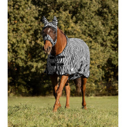 Chemise anti-mouches Waldhausen Zebra Noir / blanc