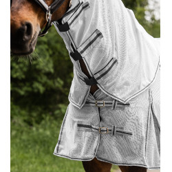 Waldhausen anti-vliegen deken met afneembare hals Protect Zilvergrijs / grijs Waldhausen anti-vliegen deken met afneembare hals Protect Zilvergrijs / grijs