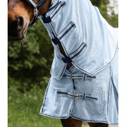 Couverture anti-mouches Waldhausen encolure amovible Protect Bleu clair / bleu nocturne Couverture anti-mouches Waldhausen encolure amovible Protect Bleu clair / bleu nocturne