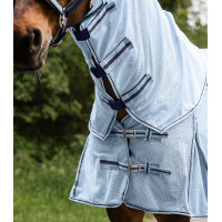 Waldhausen anti-vliegen deken met afneembare hals Protect Lichtblauw / nachtelijk blauw Waldhausen anti-vliegen deken met afneembare hals Protect Lichtblauw / nachtelijk blauw