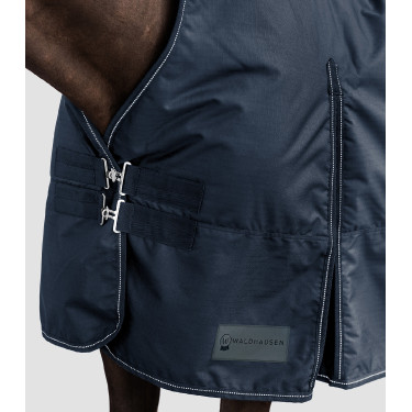 Couverture d’extérieur Waldhausen Nordic High Neck 200 g Bleu nocturne Couverture d’extérieur Waldhausen Nordic High Neck 200 g Bleu nocturne
