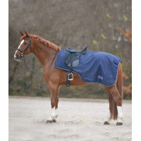 Couverture de pluie Waldhausen Comfort avec échancrure pour la selle Bleu nocturne
