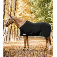 Fleece deken Waldhausen Economic met kruissingels Zwart
