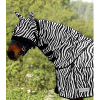Couvre-cou anti-mouche Waldhausen Zebra Noir / blanc Couvre-cou anti-mouche Waldhausen Zebra Noir / blanc