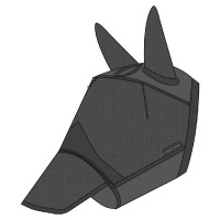 Masque anti-mouches anti-UV Equithème 2 en 1