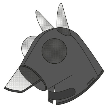 Vliegenmasker anti-UV Equithème Hood Vliegenmasker anti-UV Equithème Hood