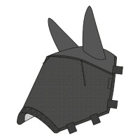 Masque anti-mouches anti-UV Equithème Halter Noir