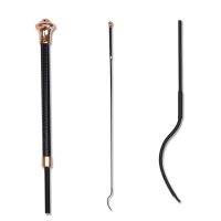 Cravache de dressage Waldhausen Noblesse Noir / or rosé Cravache de dressage Waldhausen Noblesse Noir / or rosé