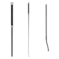 Dressuurzweep Waldhausen met fluwelen handvat Zwart