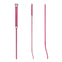 Cravache de dressage Waldhausen poignée gel Rose