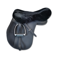 Dessus de selle Waldhausen en peau d’agneau Noir Dessus de selle Waldhausen en peau d’agneau Noir