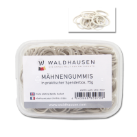 Élastiques crinière Waldhausen avec boîte distributrice Blanc