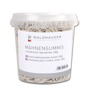 Waldhausen manenelastiekjes in een emmer van 400 g