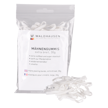 Elastiques Waldhausen crinière extra larges Blanc Elastiques Waldhausen crinière extra larges Blanc