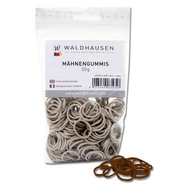 Waldhausen elastiekjes voor manen klein zakje 50 g Waldhausen elastiekjes voor manen klein zakje 50 g