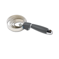 Étrille métallique Waldhausen ronde poignée en gel Noir Étrille métallique Waldhausen ronde poignée en gel Noir