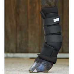 Guêtres d’écurie Waldhausen par 2 Noir / noir Guêtres d’écurie Waldhausen par 2 Noir / noir