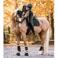Guêtres de dressage Waldhausen Comfort Noir / nature Guêtres de dressage Waldhausen Comfort Noir / nature