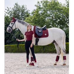 Guêtres de dressage Waldhausen Comfort Light Fluweelrood