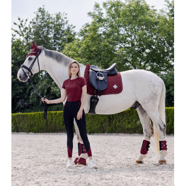 Guêtres de dressage Waldhausen Comfort Light Fluweelrood
