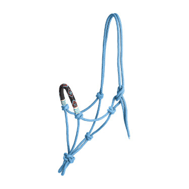 Licol Waldhausen à noeuds Pearls Bleu azur