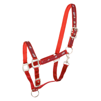 Licol Waldhausen déco Petits chevaux Rouge