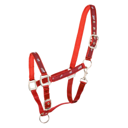 Licol Waldhausen déco Petits chevaux Rouge