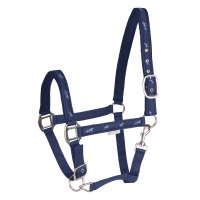 Licol Waldhausen déco Petits chevaux Bleu marine