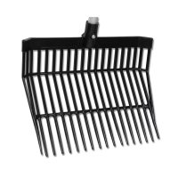 Tête de fourche à crottin Waldhausen plastique Zwart