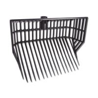 Tête de fourche Waldhausen plastique spéical avec des côtes extra hauts Noir Tête de fourche Waldhausen plastique spéical avec des côtes extra hauts Noir