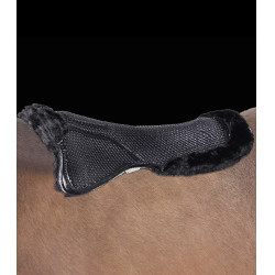 Waldhausen gel schokdemper van synthetisch lamsvel Zwart Waldhausen gel schokdemper van synthetisch lamsvel Zwart