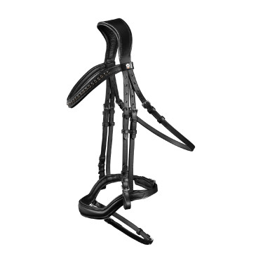 Hoofdstel New Shape II Waldhausen X-Line Zwart