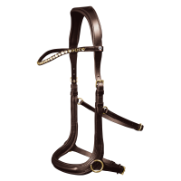 Bitloos hoofdstel Sensation Waldhausen X-Line Zwart