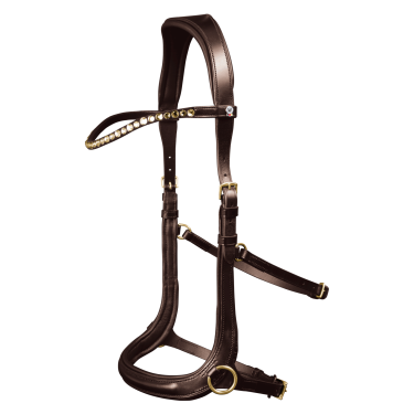 Bridon sans mors Sensation Waldhausen X-Line Marron