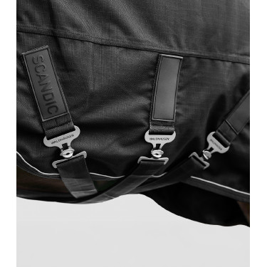 Couverture d'extérieur Waldhausen Scandic Multi-Layer 250 g / 100 g 1200D Noir Couverture d'extérieur Waldhausen Scandic Multi-Layer 250 g / 100 g 1200D Noir
