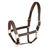 Lederen halster Waldhausen Crystal X-Line Zwart / grijs