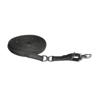 Longe à tourner sangle Waldhausen avec arrêtoir et œil tournant Noir Longe à tourner sangle Waldhausen avec arrêtoir et œil tournant Noir