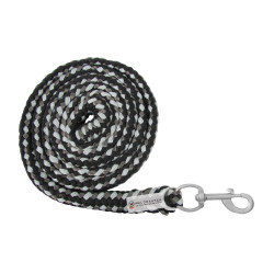Longe de licol Waldhausen Plus mousqueton Noir / gris
